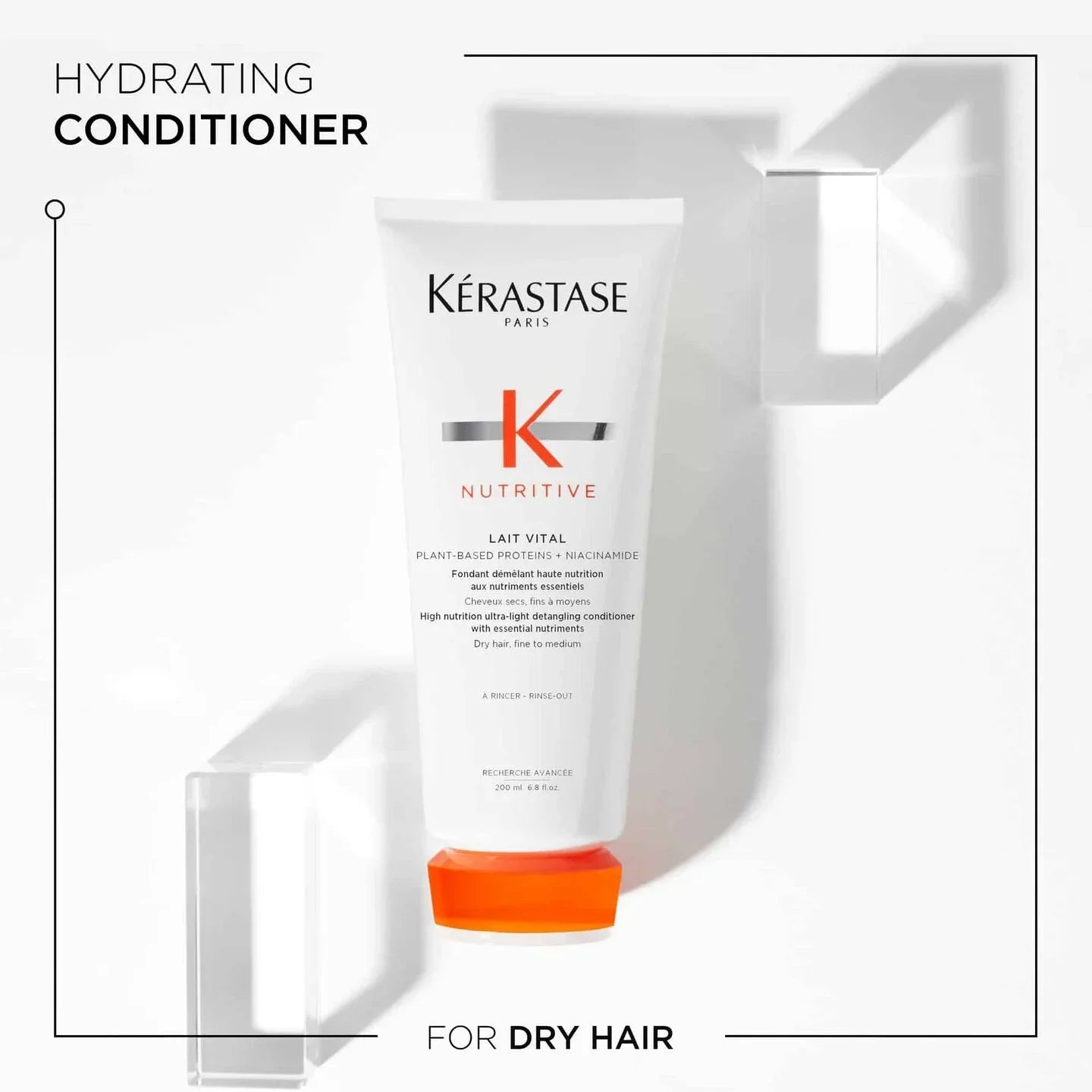 Kérastase Nutritive hydrating conditioner bottle on a white background
