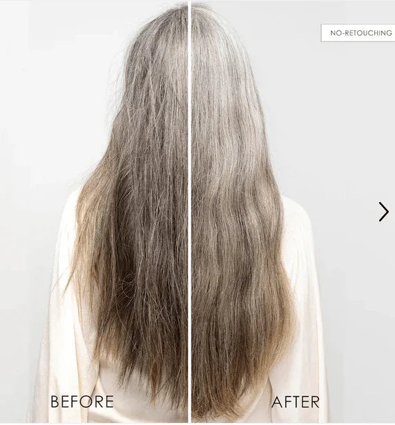 OLAPLEX No. 8 Bond Intense Moisture Mask before after grey hair