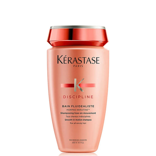 Kérastase Discipline shampoo bottle on a white background