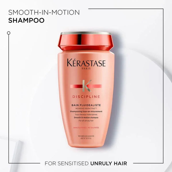 Kérastase Discipline shampoo bottle on a white background