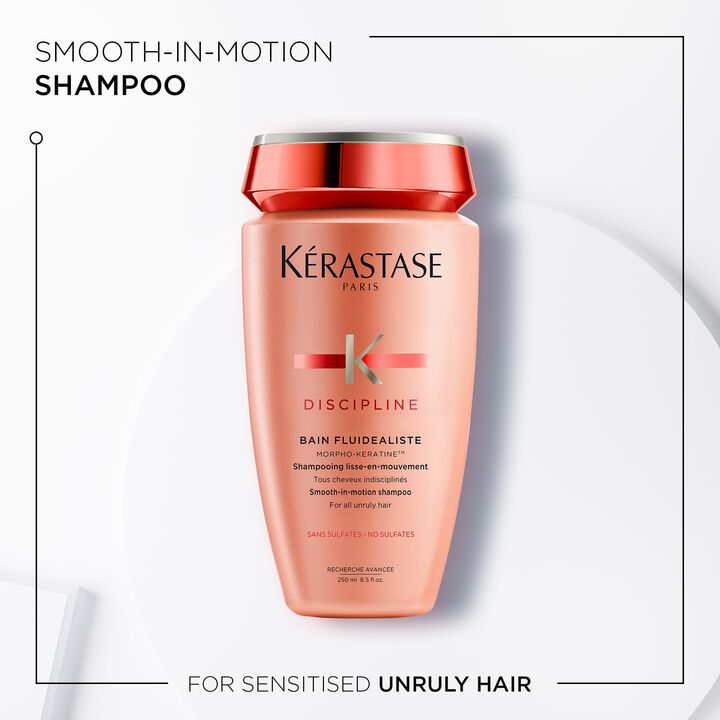 Kérastase Discipline shampoo bottle on a white background