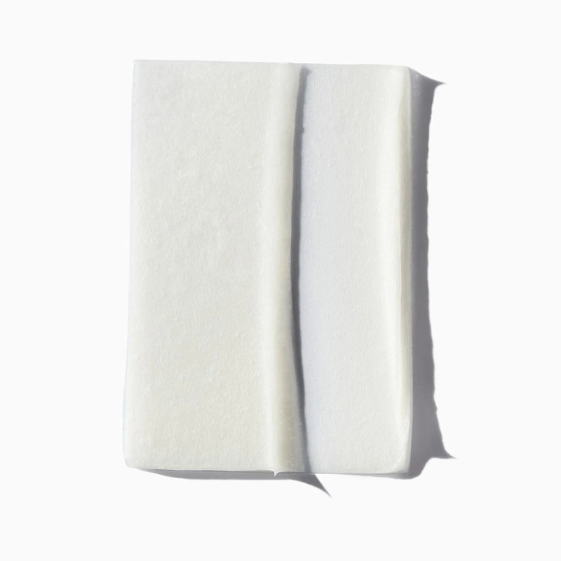 White rectangular object on a white background