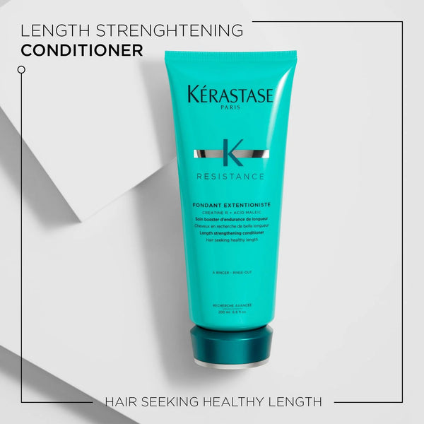 Kérastase Resistance Length Strengthening Conditioner tube on a white background