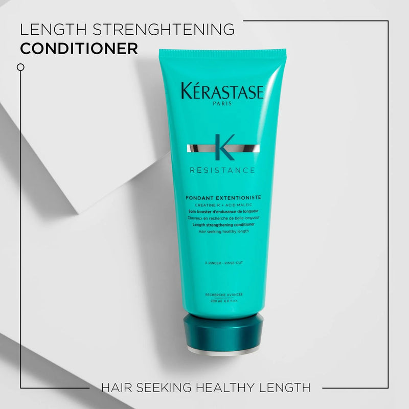 Kérastase Resistance Length Strengthening Conditioner tube on a white background