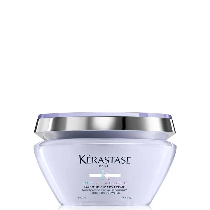 Kérastase Blonde Absolu Masque Cicaextreme hair mask on a white background