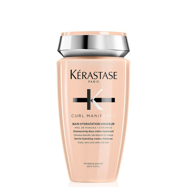 Kérastase shampoo bottle on a white background