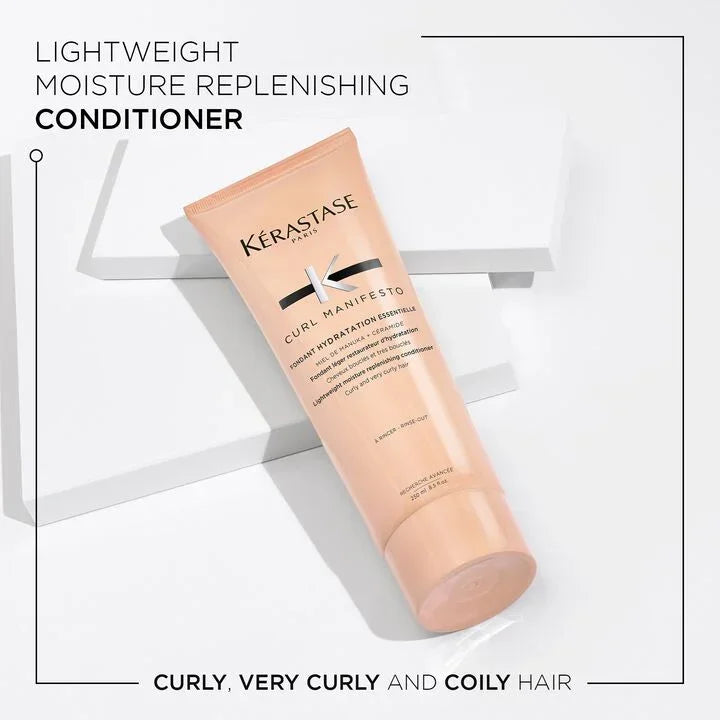 Kérastase Curl Manifesto conditioner bottle on a white background