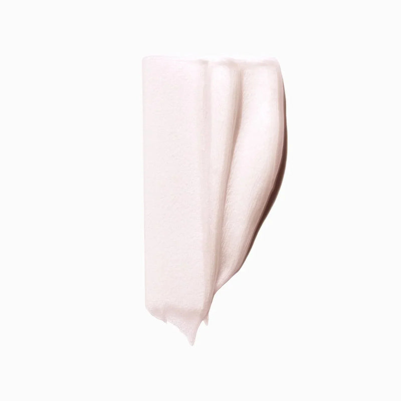 Light pink texture of Mask Chroma Filler by Kerastase on a white background