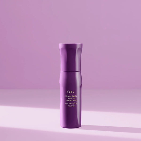 ORIBE Serene Scalp Densifying Treatment Spray Purple Background