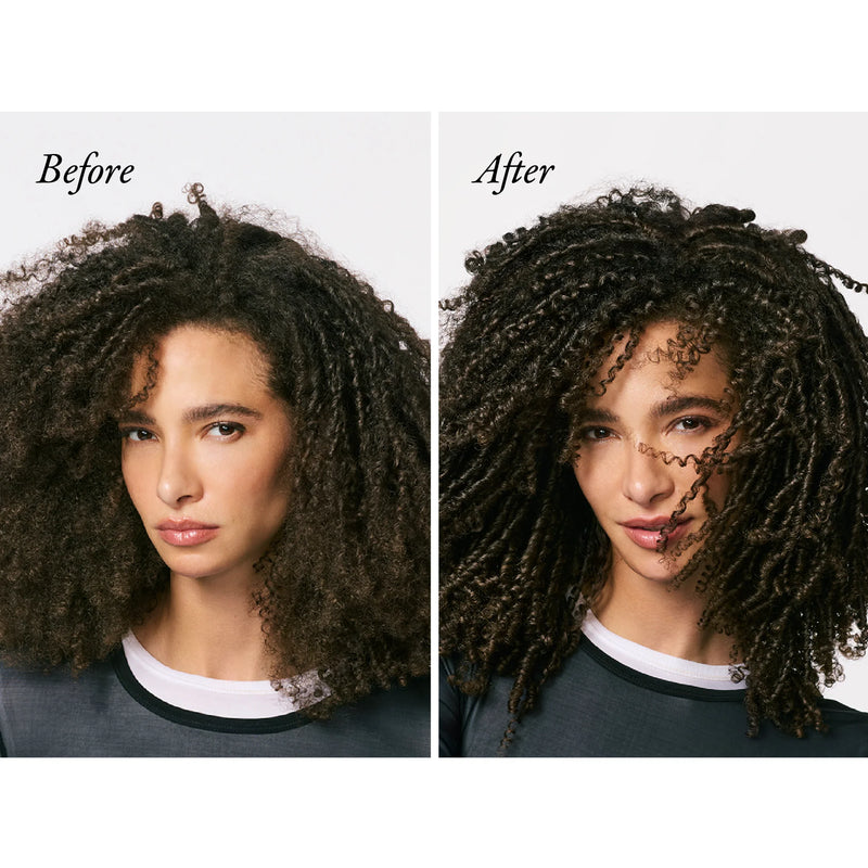 Oribe Gold Lust Restorative Night Creme for Hair Before After Curly Hair