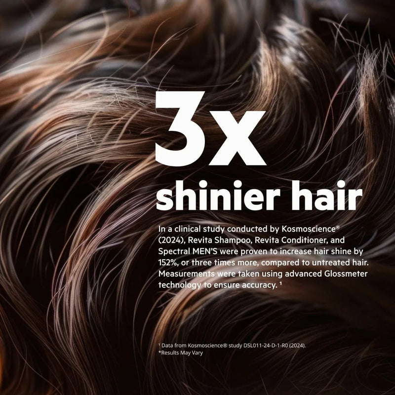 3x times shinier hair photo of hair shinier