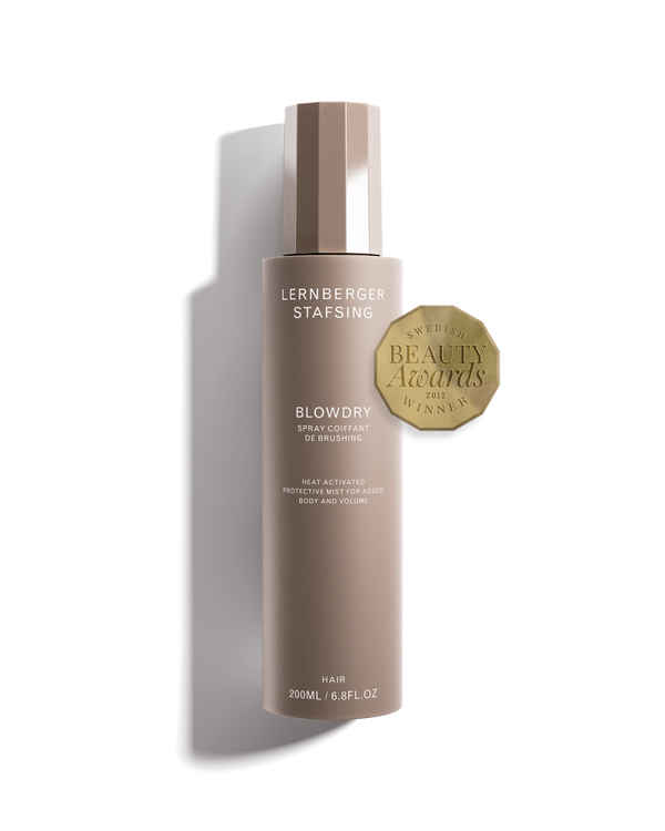 Lernberger Stafsing hair product bottle with a gold beauty award badge on a white background