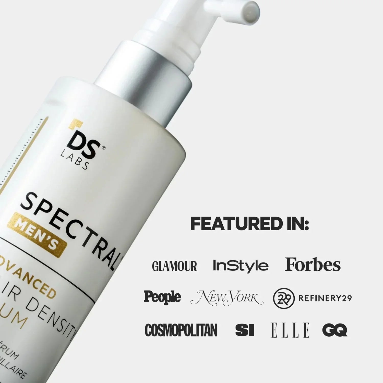 Hair growth serum spectral ds laboratories featured in magazines
