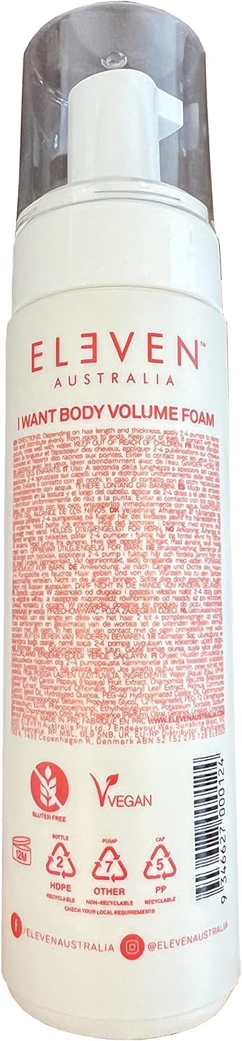 Eleven Australia: I Want Body Volume Foam Bottle BaCK