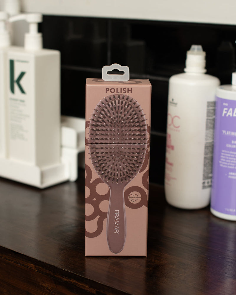 Framar Polish Brush - Chocolate