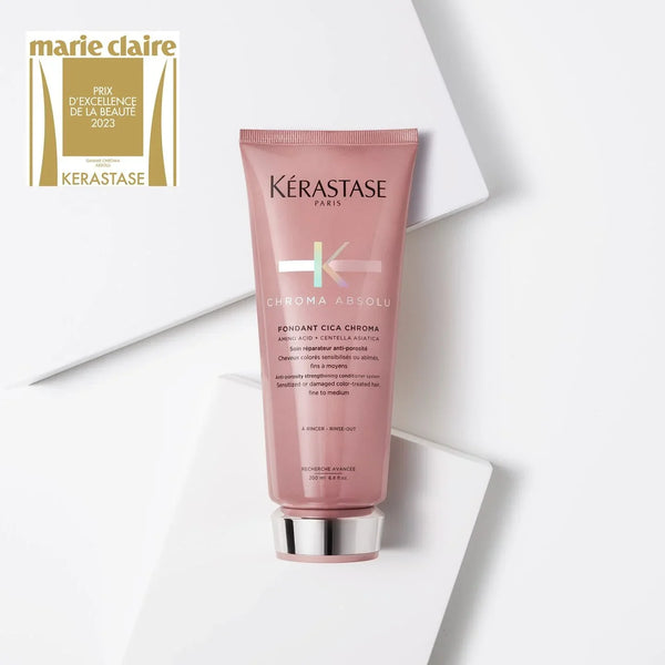 Kérastase hair care product on a white background with Marie Claire award logo.