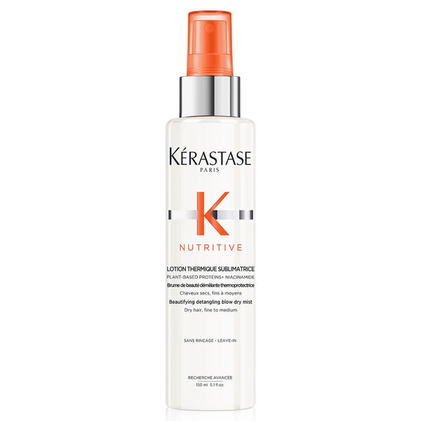 Kérastase hair care product bottle on a white background