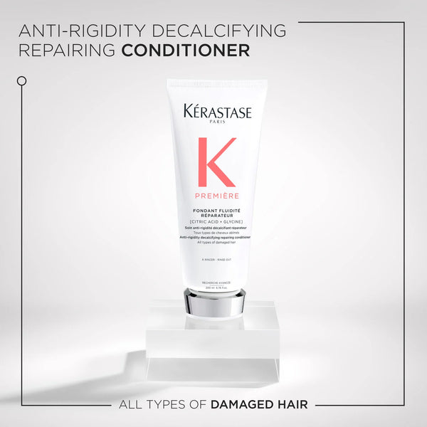 Kérastase hair care product with text on a white background