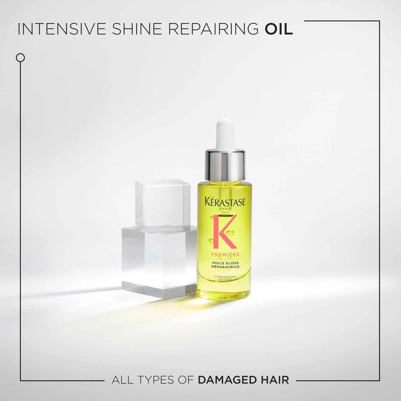 Kérastase Intensive Shine Repairing Oil bottle on a white background