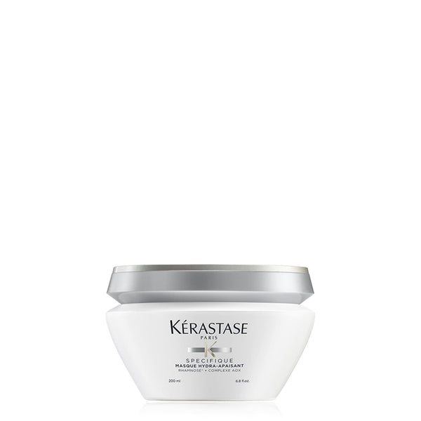 Kerastase hair mask jar on a white background