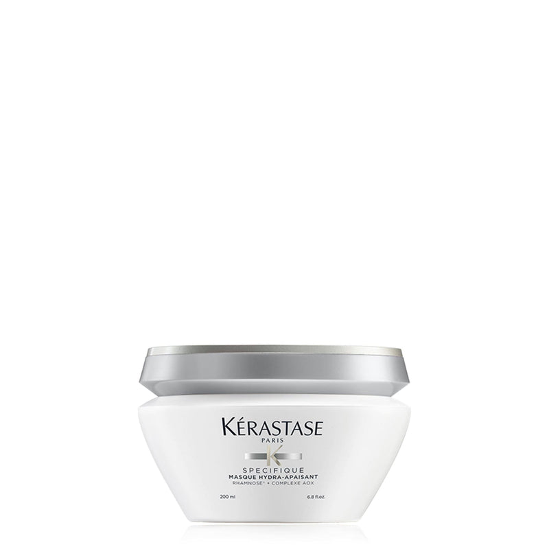 Kerastase hair mask jar on a white background