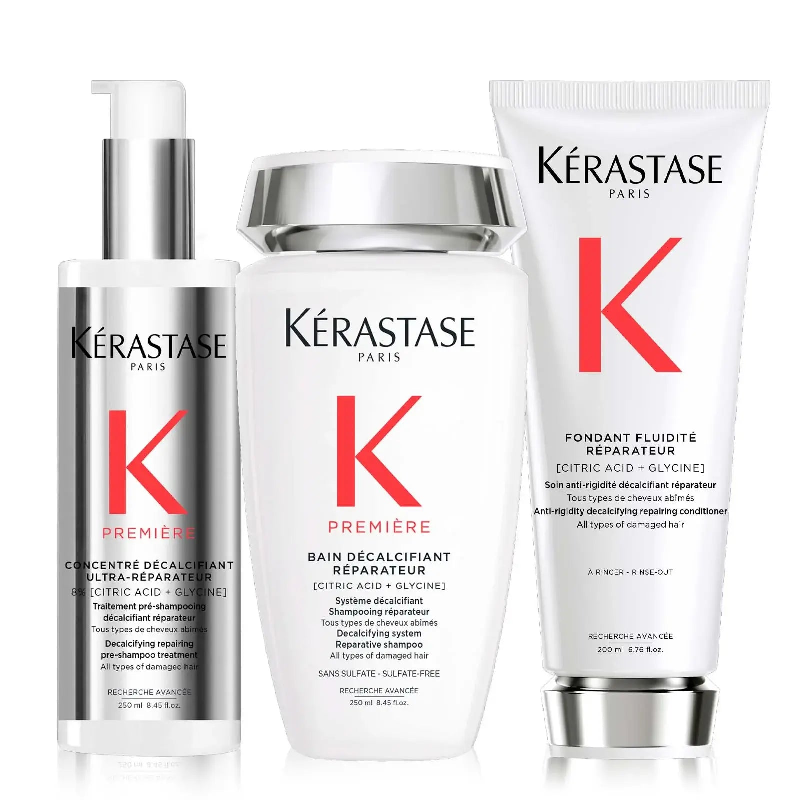 Kerastase Première Routine For Fine To Medium Damaged Hair on white background