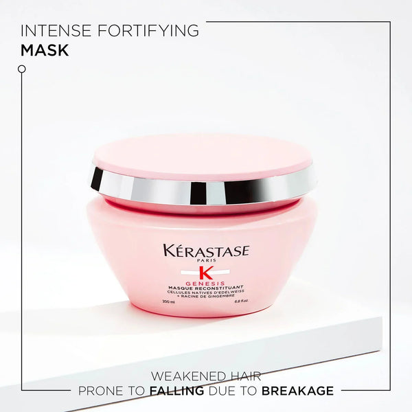 Kerastase Genesis Intense Fortifying Mask jar on a white background