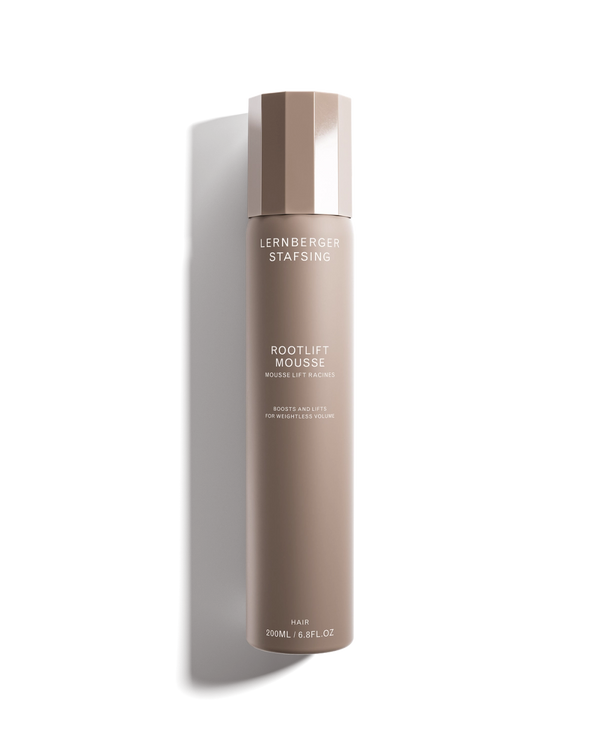 Lernberger Stafsing Rootlift Mousse bottle on a white background