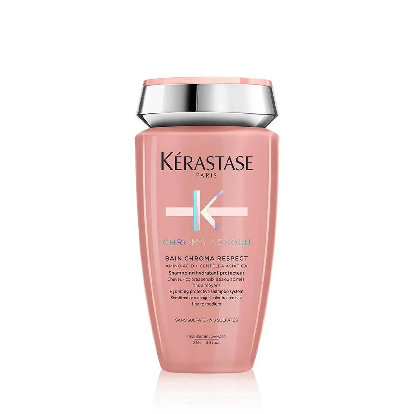 Kérastase shampoo bottle on a white background
