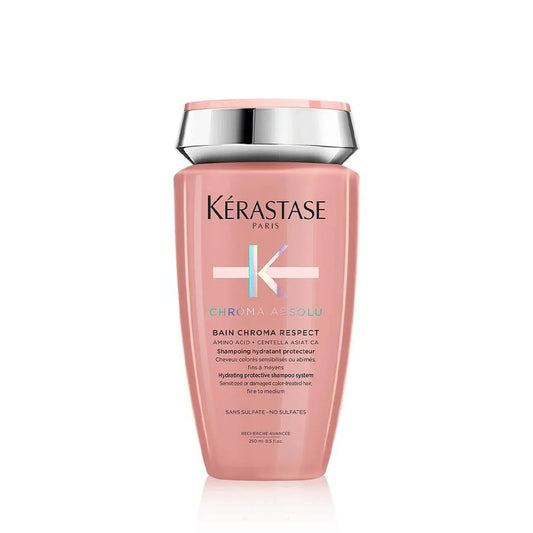 Kérastase shampoo bottle on a white background