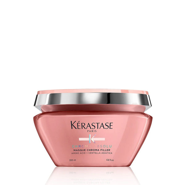Kerastase hair mask jar on a white background