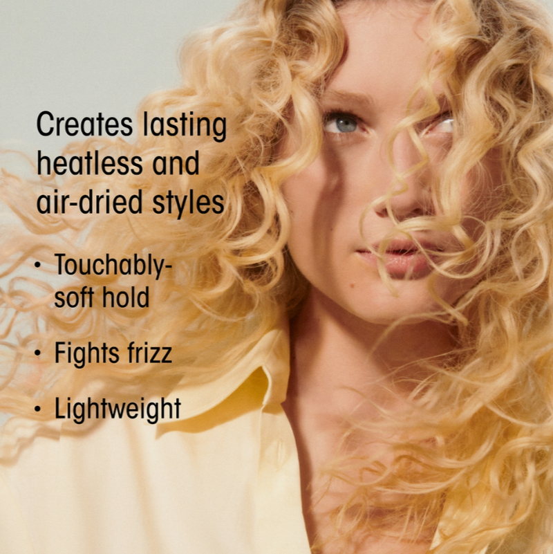 ORIBE Hair Alchemy Heatless Styling Balm Benefits on blonde curly hair
