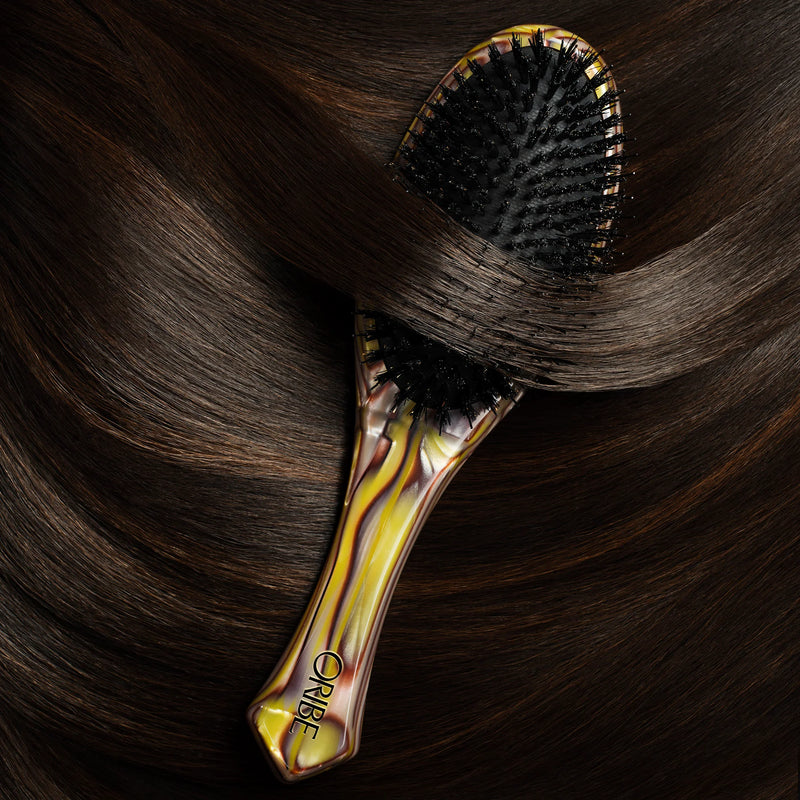 ORIBE Italian Resin Flat Brush in Hair