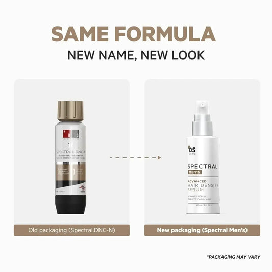 DS Laboratories Spectral Advanced Hair Density Serum old bottle DNC and new bottle
