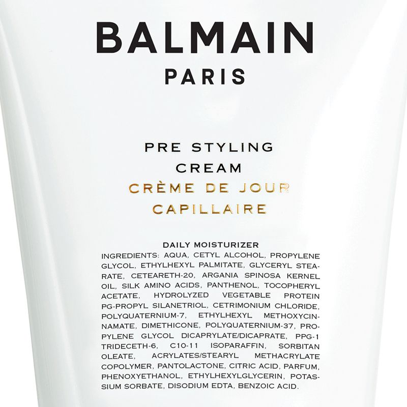BALMAIN Hair Couture Pre Styling Cream Close Up Ingredients