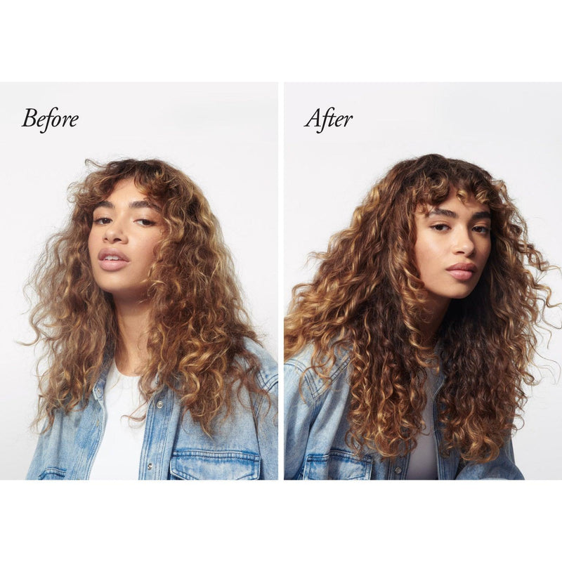 ORIBE Curl Gloss Hydration & Hold Before after
