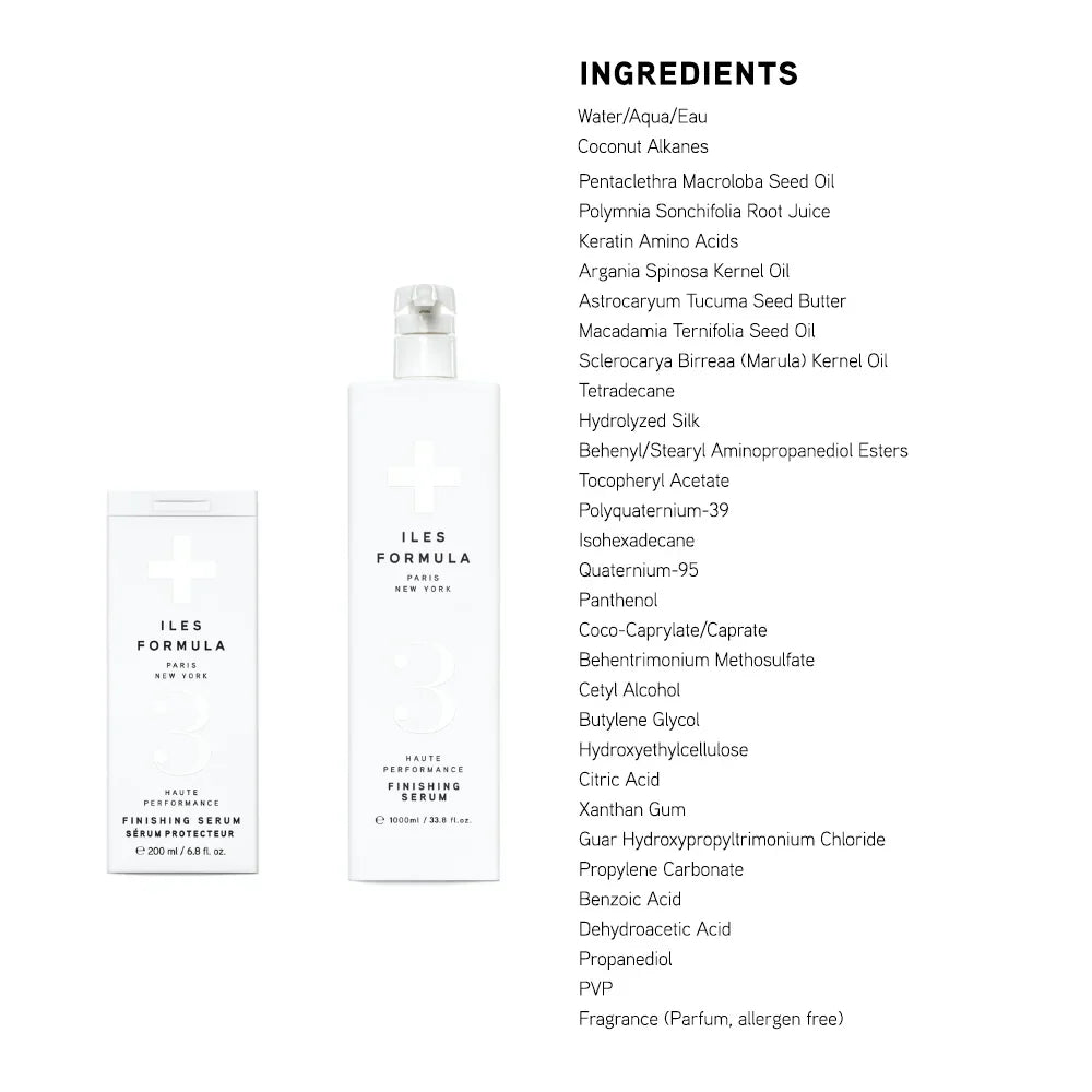 Iles Formula Finishing Serum Ingredients