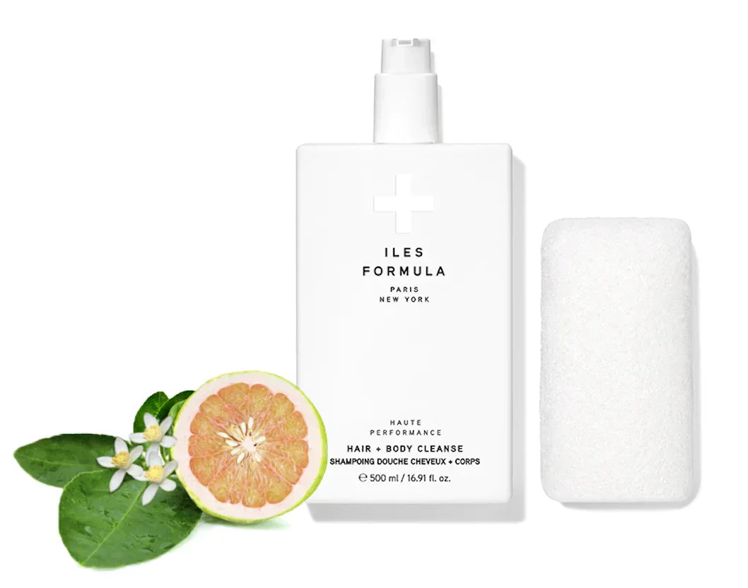 Iles Formula Hair + Body Cleanse + Sponge