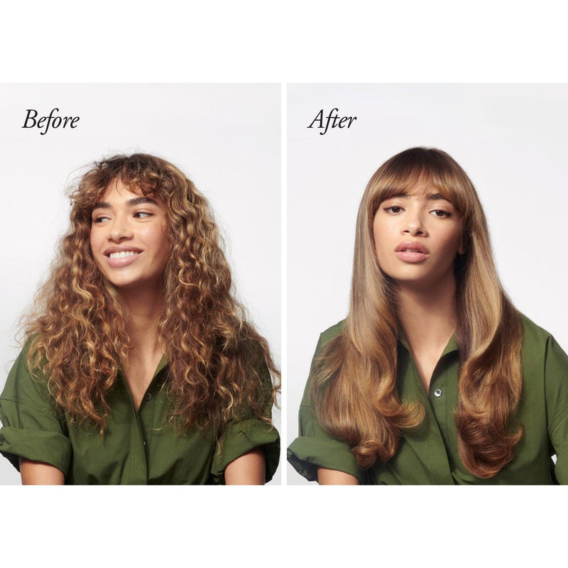 ORIBE Straight Away Smoothing Blowout Cream Before After