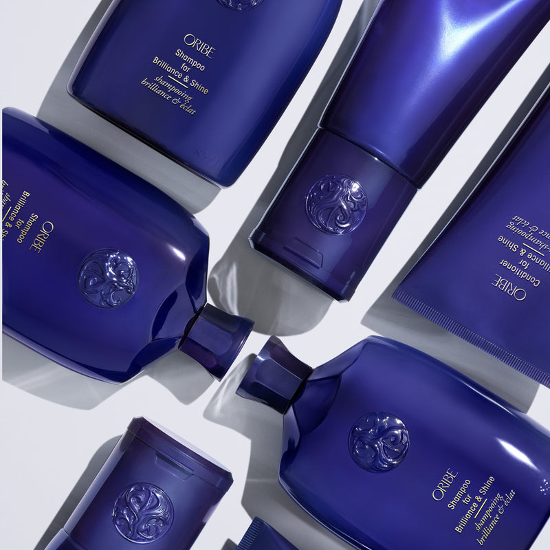 ORIBE Shampoo for brilliance and shine bottles and conditioners