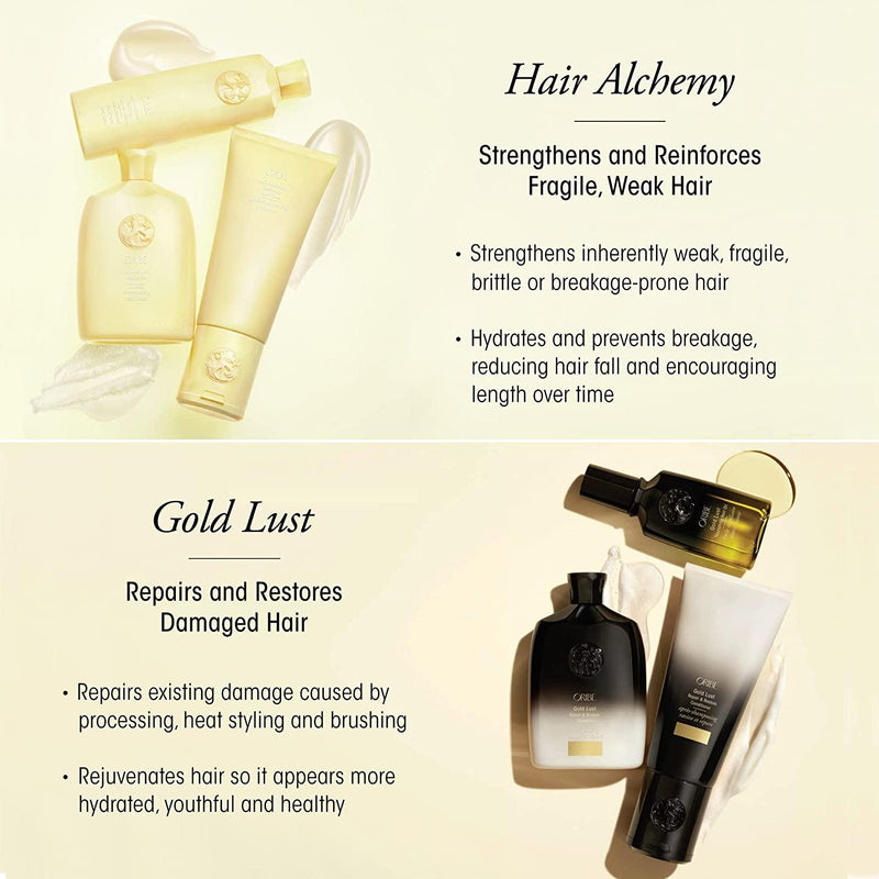 ORIBE Hair Alchemy Resilience Conditioner Compare to Gold Lust Oribe
