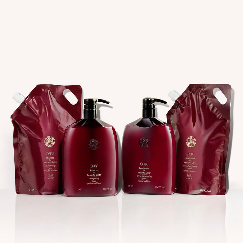 ORIBE Shampoo for Beautiful Color Liter Refill Duo Conditioner
