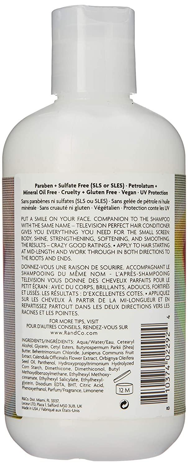 R and Co Television Perfect Hair Conditioner Back Label