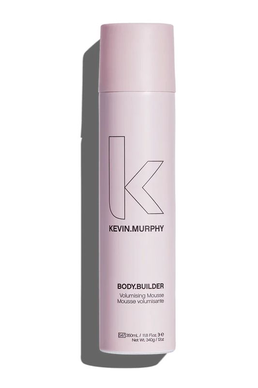 Kevin Murphy Body Builder Volume Mouse pink bottle on white background