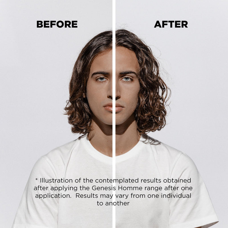 BEFORE AFTER KERASTASE Genesis Men Anti Hair-Fall Fortifying Serum