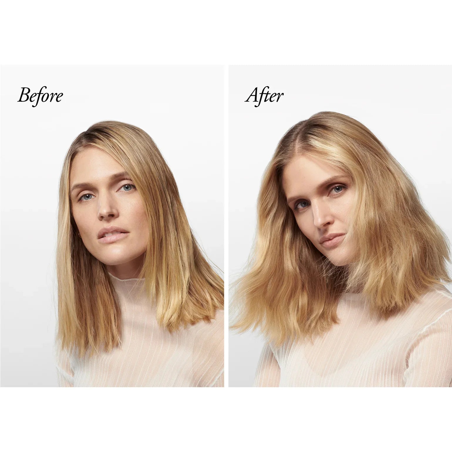 ORIBE Gold Lust Dry Shampoo before and after